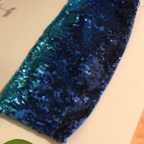 Bandeau blue sequin - Picture 2 of 4